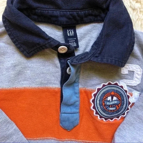 GAP Long Sleeved Collared Toddler  Shirt Size 3T - Picture 7 of 14